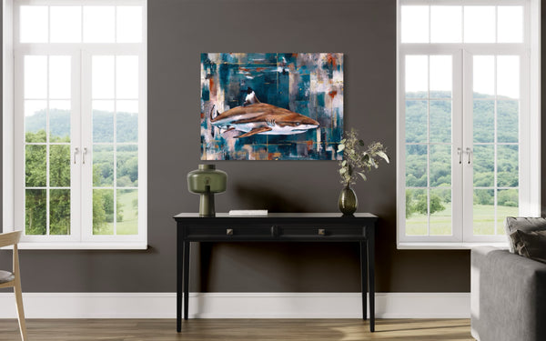 50 Shades of Blue - Canvas Print