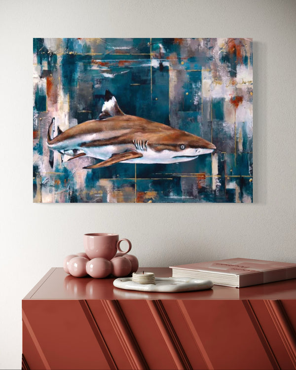 50 Shades of Blue - Canvas Print