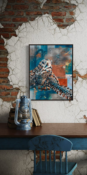 Bubbled Manuscript - Canvas