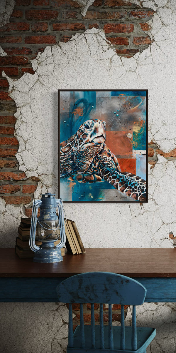 Bubbled Manuscript - Canvas