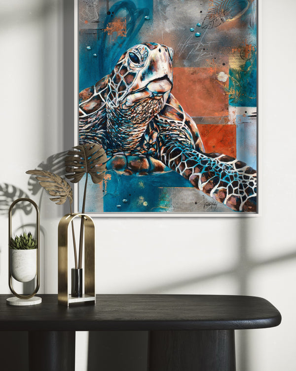 Bubbled Manuscript - Canvas