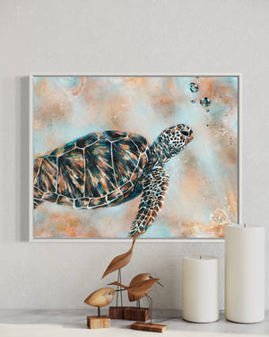 Turtle Drift - Canvas