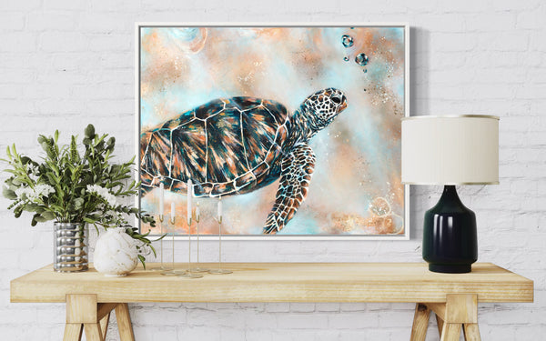 Turtle Drift - Canvas