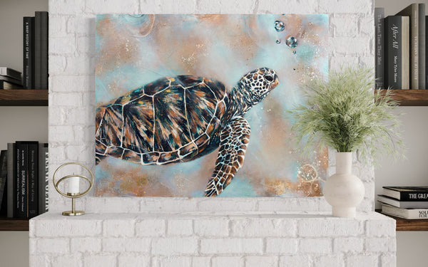 Turtle Drift - Canvas