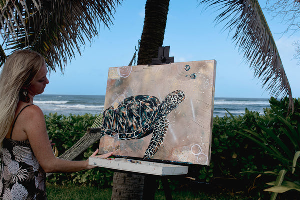 Turtle Drift - Canvas