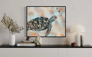 Turtle Drift - Canvas