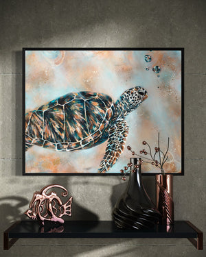 Turtle Drift - Canvas