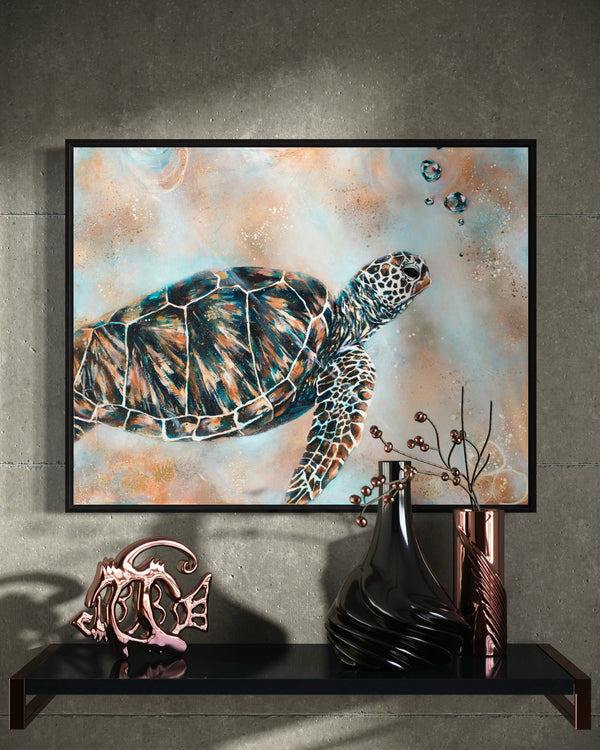 Turtle Drift - Canvas